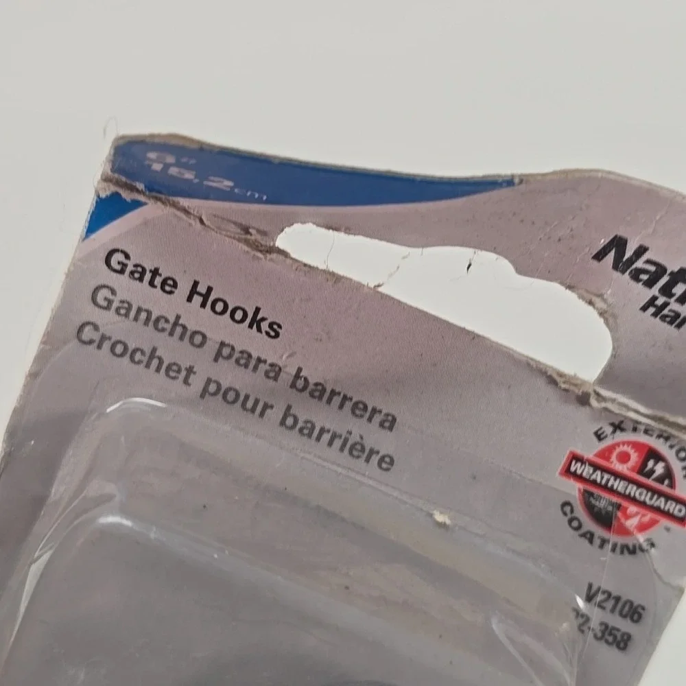 National Hardware Gate Hook N122-358 Zinc Plated